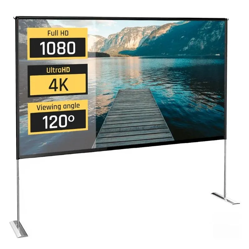 iggual Pantalla exterior portable 120" 265x149 cm