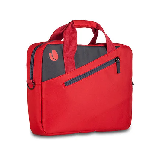 MONRAY Maletín Portátil 15,6"  Bolsillo Ext. Rojo