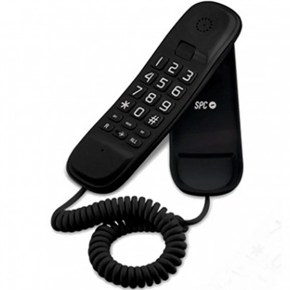 Telefono fijo spc original lite negro indicador luz -  tecla r -  10 memo. indi -  2 mem.directas