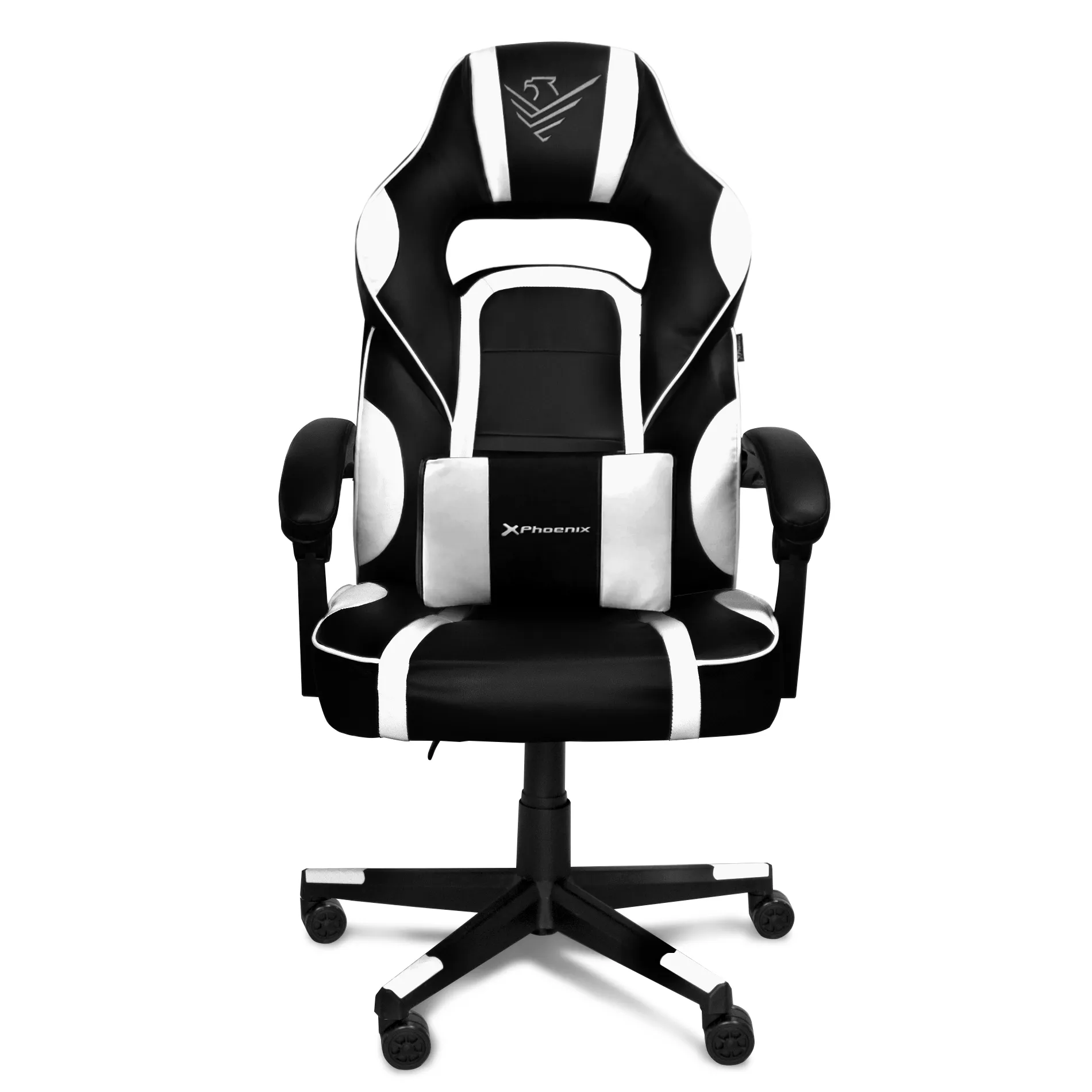Imagen de Silla gaming phoenix trophy cuero pu blanca