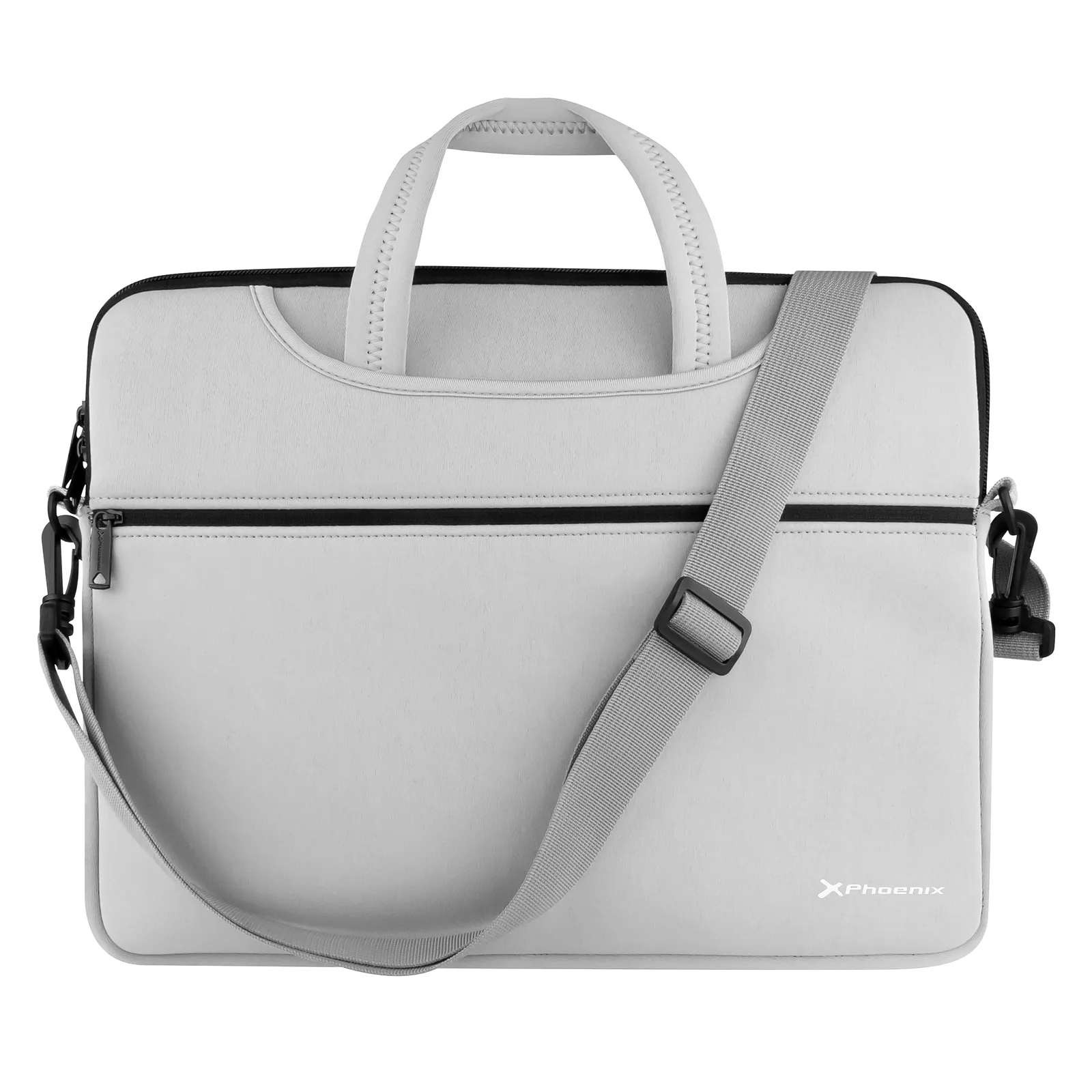 Funda maletin de neopreno phoenix con asas ocultables y colgador para portátiles de hasta 14