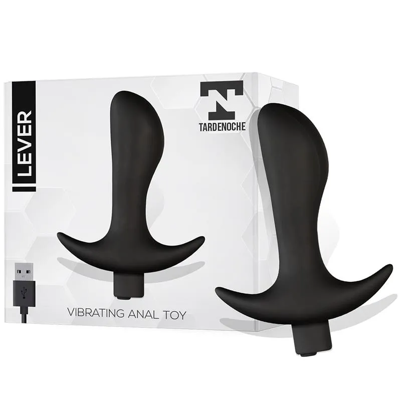 Imagen de Lever Plug Anal con Vibración USB Silicona