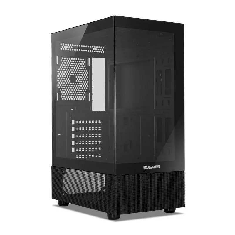 Caja ordenador gaming nox hammer vision atx cristal templado negro