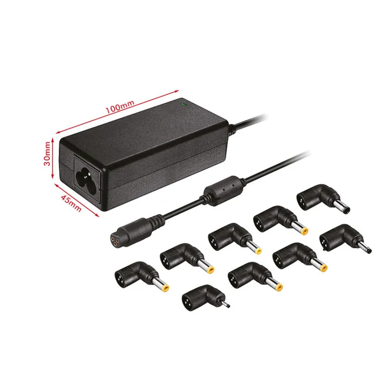 Cargador portatil automatico universal leotec 45w negro 9pin