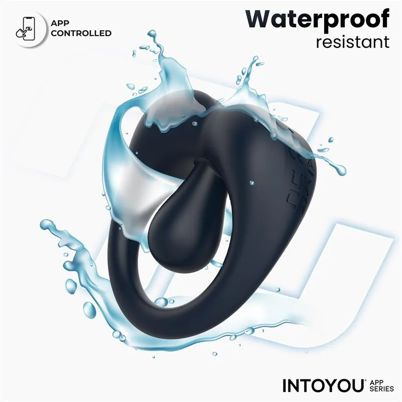 Kenny Anillo Vibrador con Estimulador de Clítoris y APP Azul Noche