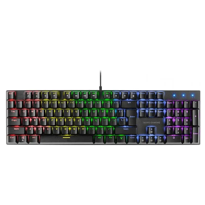 TECLADO MECANICO SWITCH RED RGB MK422RES NEGRO MARS GAMING