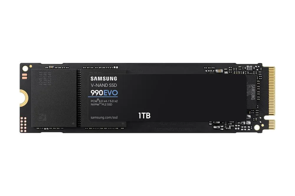Samsung 990 Evo SSD 1TB PCIe 4.0x4 5.0x2 NVMe 2.0