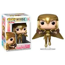 Funko pop dc wonder woman 1984 wonder woman postura voladora dorada 46660