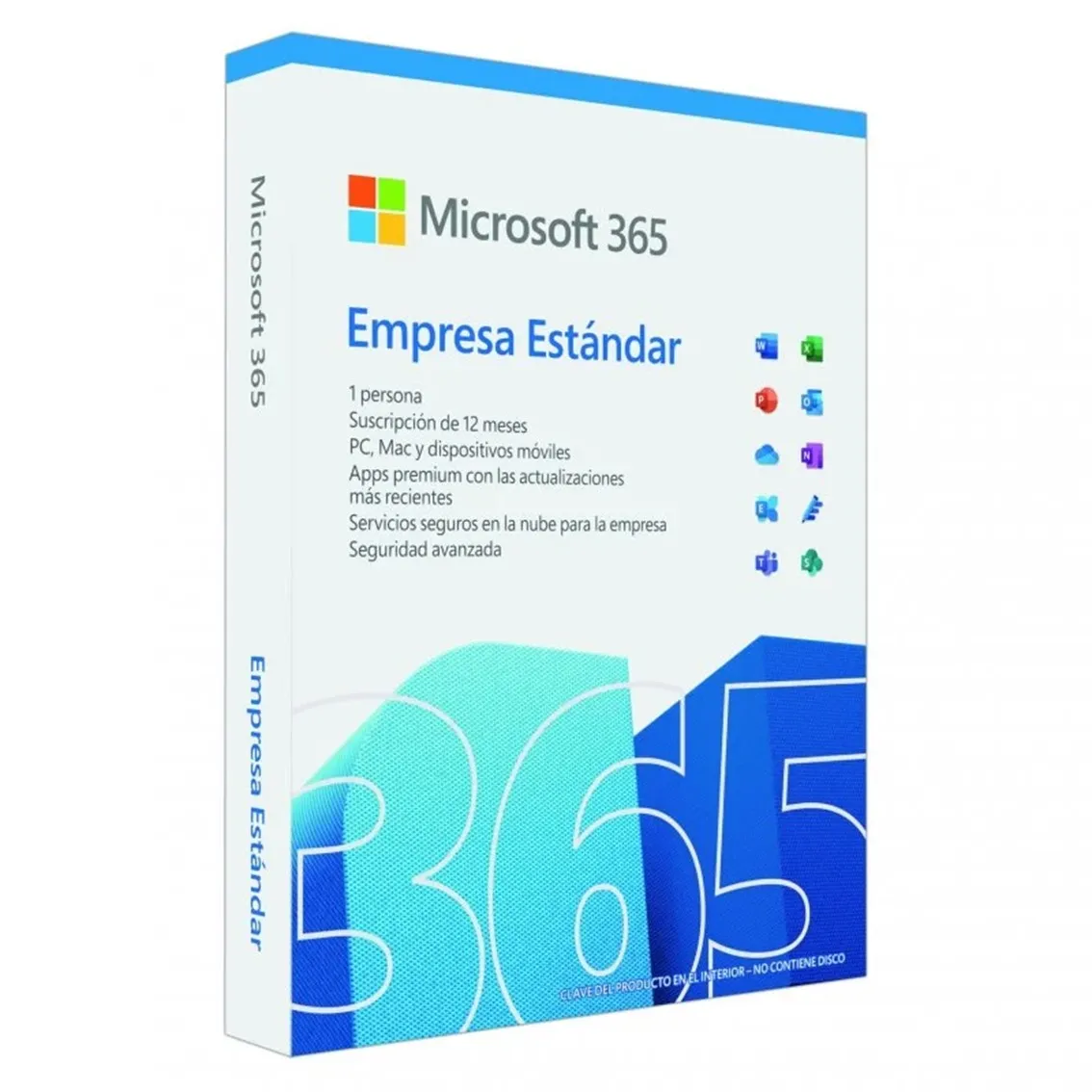 Microsoft office 365 empresa estandar 1 licencia 1 año 5 dispositivos caja